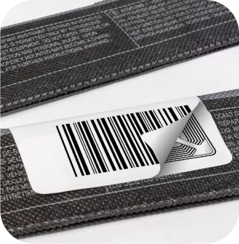 RFID tags label are small devices using radio waves to wirelessly transmit data